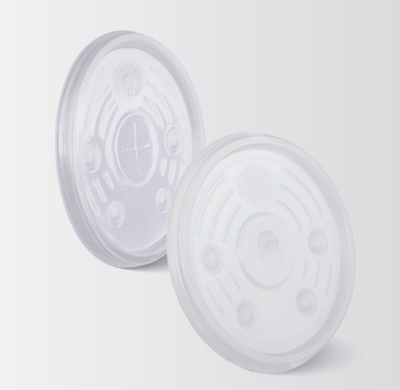 Reyma 8oz Translucent Lid with Straw Slot for Foam cups- 1000/Case (20 Pack/50 Pc)