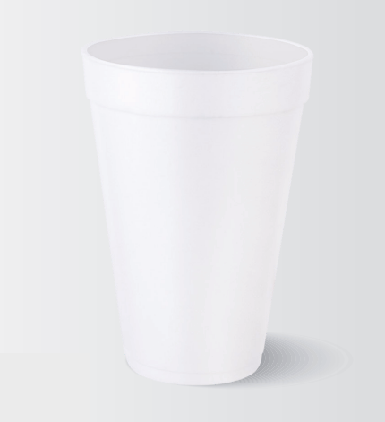 Reyma 16oz White Foam Cup - 500/Case (25 Pack/ 20 Pc)