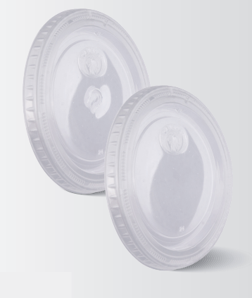 Reyma 16,20 & 24oz Clear Plastic Cold Cup Lid with Straw Slot - 1000/Case (20 Pack/ 50 Pc)