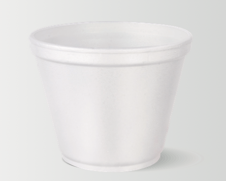 Reyma 32oz White Foam Squat Food Container - 300/Case (20 Pack/15 Pc)