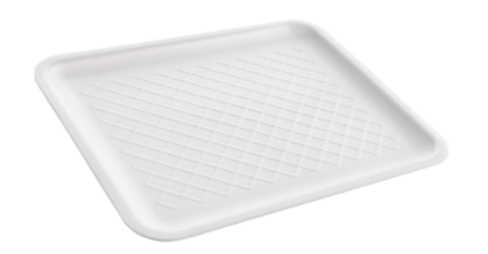 Reyma Foam Food Tray 10 1/2" x 8 1/2" x 1/4" - 500/ Case (500 Pcs)