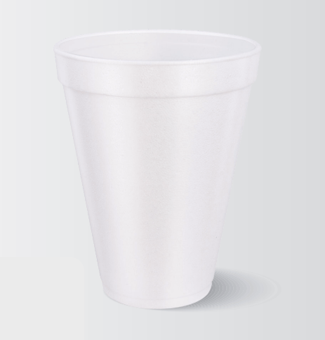 Reyma 12oz White Foam Cup - 1000/Case (40 Pack/ 25 Pc)